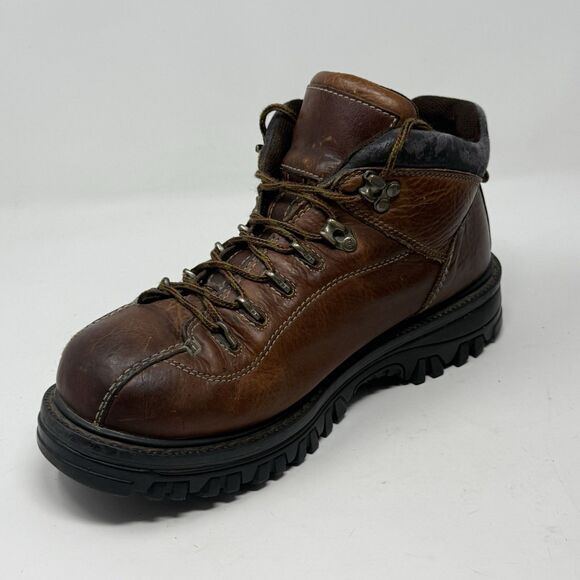 GBX Boots Mens 11 Brown Leather Chunky Lug Sole Gorpcore Y2K Vintage FLAWS main image 6
